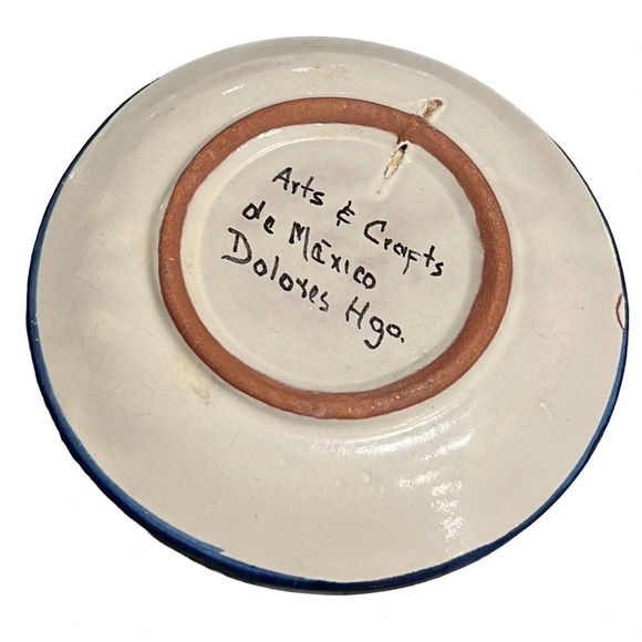 Dolores Hildago Signed Mexican Plates Set of Three Fruit Motif - Picture 10 of 14